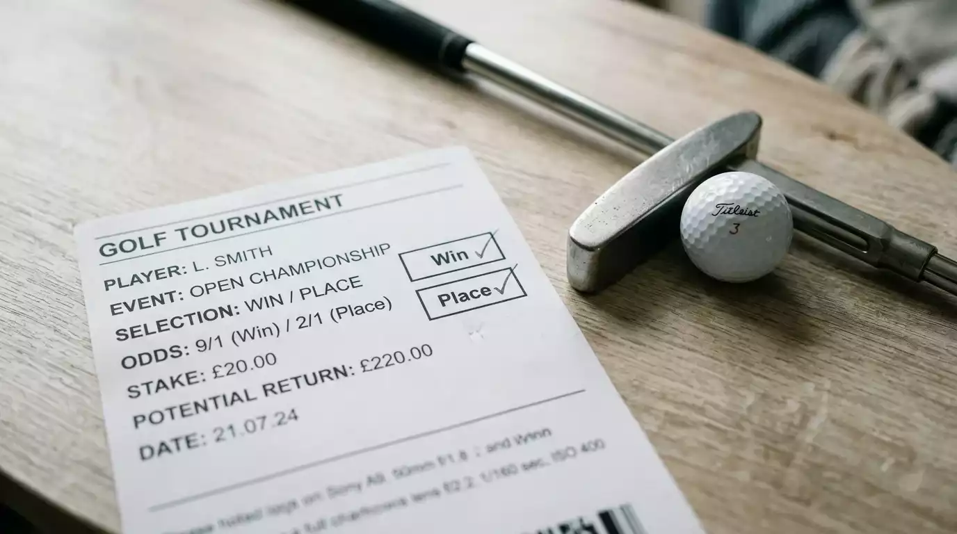 Each-Way Bet Golf erklärt – Place-Konzept mit Beispiel